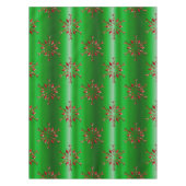 緑のクリスマスに赤い雪 テーブルクロス (正面)