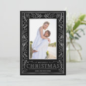 緑のクリスマスの写真 シーズンカード (スタンド正面)