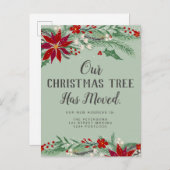 緑のクリスマスは光を動かすミスタントー移動 案内ポストカード (正面/裏面)