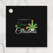 緑のクリスマスウィードシャツ フェイバータグ (正面)