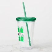 緑のクリスマスツリーが楽しめる、かわいい列|過去記事 アクリルタンブラー (左)