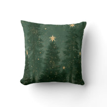 緑のクリスマスツリーと金の星