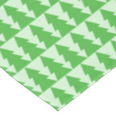 緑のクリスマスツリーの休日のテーブルクロス テーブルクロス (アングル)