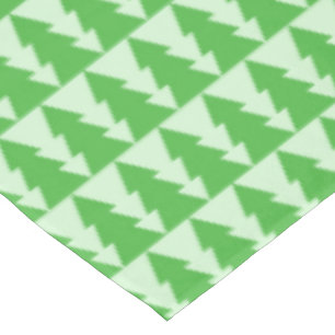 緑のクリスマスツリーの休日のテーブルクロス テーブルクロス