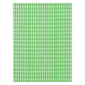 緑のクリスマスツリーの休日のテーブルクロス テーブルクロス (正面)