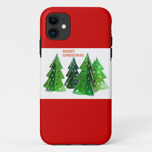 緑のクリスマスツリー Case-Mate iPhoneケース (裏面)