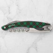 緑のクリスマスプレッドパターン ソムリエナイフ (裏面)