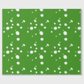 緑のクリスマスラッピング紙 ラッピングペーパー (フラット)