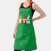 緑のクリスマス格言3つ エプロン (インサイチュ)