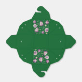 「緑のクリスマス装飾とベルのビーフボックス」 フェイバーボックス (折り畳みなし)