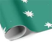 緑のクリームスター ラッピングペーパー (ロールコーナー)