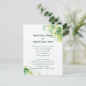 緑のクローバーおよび蝶コーナー 招待状 (スタンド正面)