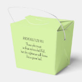 緑のクローバー写真繁栄バイブル聖句かわいい フェイバーボックス (裏面サイド)