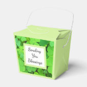 緑のクローバー写真繁栄バイブル聖句かわいい フェイバーボックス (正面サイド)