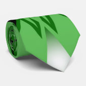 緑のグラデーションの塗りつぶしアートのパースペクティブスケッチ ネクタイ (ロール)