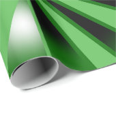 緑のグラデーションの塗りつぶしアートのパースペクティブスケッチ ラッピングペーパー (ロールコーナー)