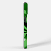 緑のグラデーションの塗りつぶしアートのパースペクティブスケッチ Case-Mate iPhoneケース (裏面 / 右)