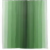 緑のグラデーションの最小色の色ストライプ付け シャワーカーテン (正面)