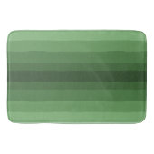 緑のグラデーションの最小色の色ストライプ付け バスマット (正面)
