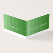 緑のグラデーションストライプ、画家&デコレータの写真 名刺 (外部)