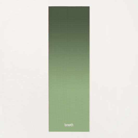 緑のグラデーションヨガマットの流れ色、穏やかな地面 ヨガマット (正面)