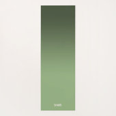 緑のグラデーションヨガマットの流れ色、穏やかな地面 ヨガマット (裏面)