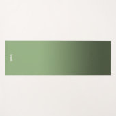 緑のグラデーションヨガマットの流れ色、穏やかな地面 ヨガマット (正面(横))