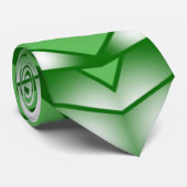 緑のグラデーション塗りつぶし透視投影スケッチ ネクタイ (ロール)