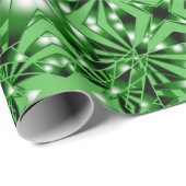 緑のグラデーション塗りつぶし透視投影スケッチ ラッピングペーパー (ロールコーナー)