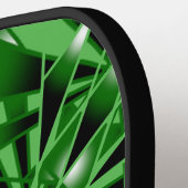 緑のグラデーション塗り潰し透視投影スケッチ ピックルボールラケット (左詳細)