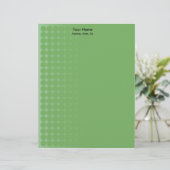 緑のグラデーション斑点 レターヘッド (スタンド正面)