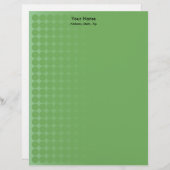 緑のグラデーション斑点 レターヘッド (正面/裏面)