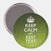 緑のグラマー保がテキストを落ち着ける マグネット (正面/裏面)