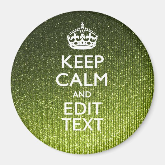 緑のグラマー保がテキストを落ち着ける マグネット (正面)