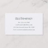 緑のグランジなシェブロンのコンサルタントの名刺 名刺 (裏面)