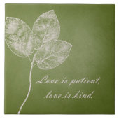 緑のグランジな葉 タイル (正面)