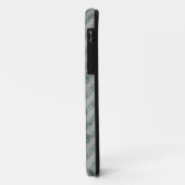 緑のグランジ斜ストライプ線 Case-Mate iPhoneケース (裏面/左)