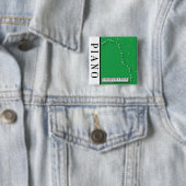 緑のグランドピアノボタン 缶バッジ (インサイチュ)