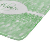 緑のグリッターの個人用切断ボード カッティングボード (角)