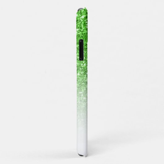 緑のグリッターグラデーションと青のいかり Case-Mate iPhoneケース (裏面/右)