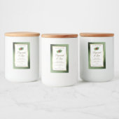 緑のグリッター金ゴールドと白い製品ラベルLadybug フードラベル (ボトル)