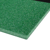 緑のグリッター、グリッターの背景、名前 カッティングボード (角)