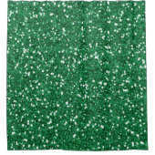 緑のグリッター シャワーカーテン (正面)
