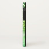 緑のグリッター、パーソナライズな大理石 Case-Mate iPhoneケース (裏面/左)