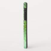 緑のグリッター、大理石、パーソナライズされた Case-Mate iPhoneケース (裏面/左)