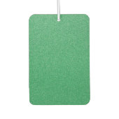 緑のグリッター、輝き、グリッターの背景 カーエアーフレッシュナー (正面)