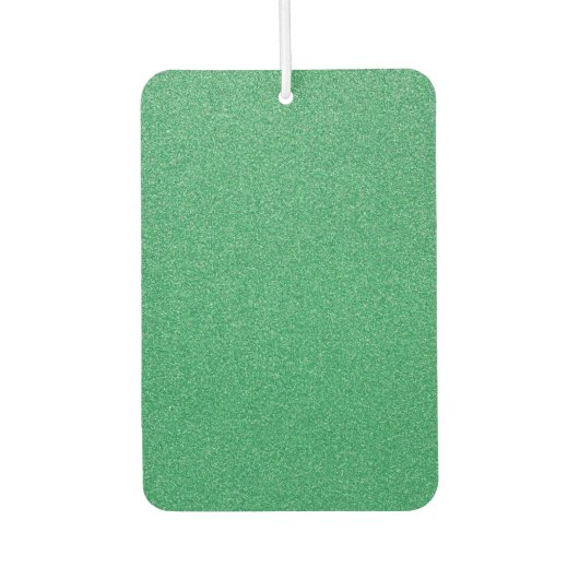 緑のグリッター、輝き、グリッターの背景 カーエアーフレッシュナー (正面)