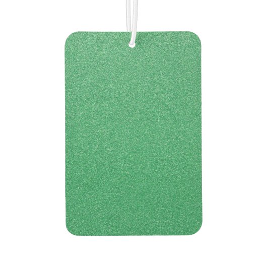 緑のグリッター、輝き、グリッターの背景 カーエアーフレッシュナー (裏面)