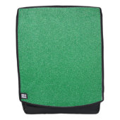 緑のグリッター、輝き、グリッターの背景 バックパック (正面)