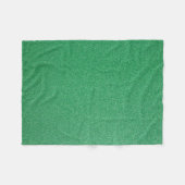 緑のグリッター、輝き、グリッターの背景 フリースブランケット (正面(横))